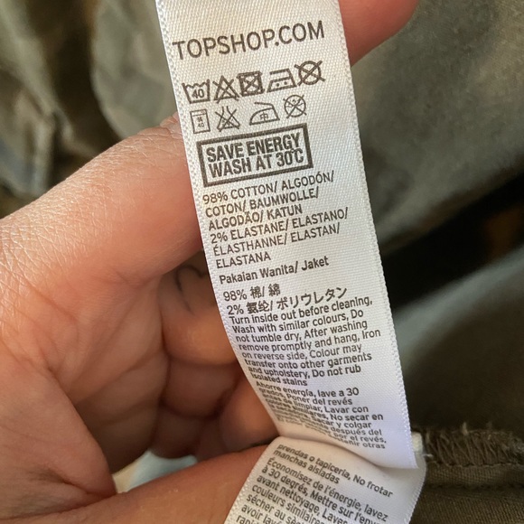 Topshop Camo Army Jacket - Picture 4 of 4